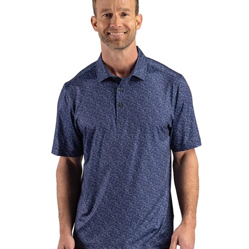 Cutter & Buck Pike Recycled Fern Print Mens Polo Thumbnail