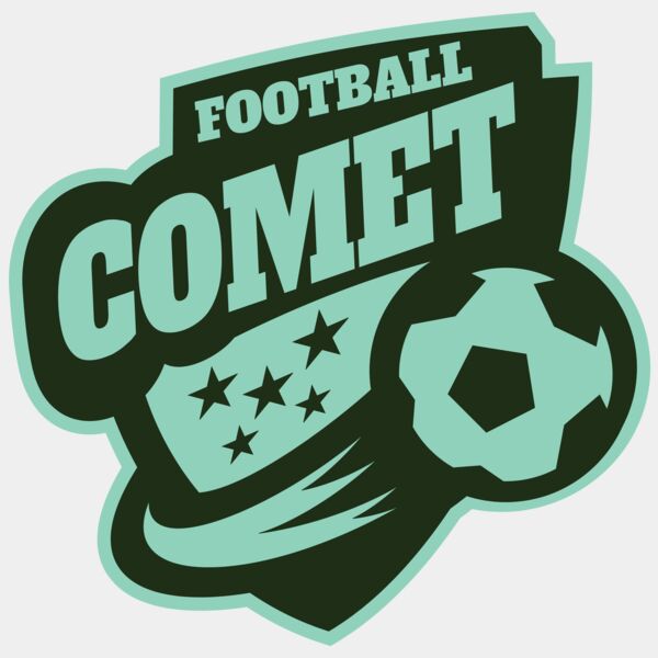 Comet Football logo template Thumbnail