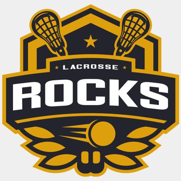Rocks Lacrosse Logo Template Thumbnail