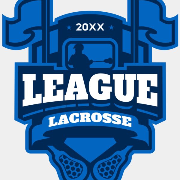 League Lacrosse Logo Template Thumbnail