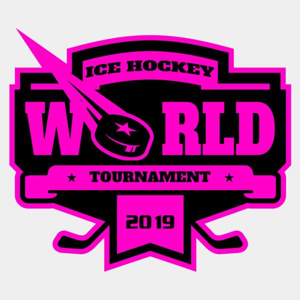 World Ice Hockey Tournament logo template Thumbnail
