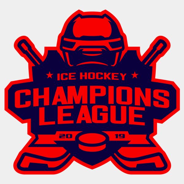 Champions League Ice Hockey logo template Thumbnail