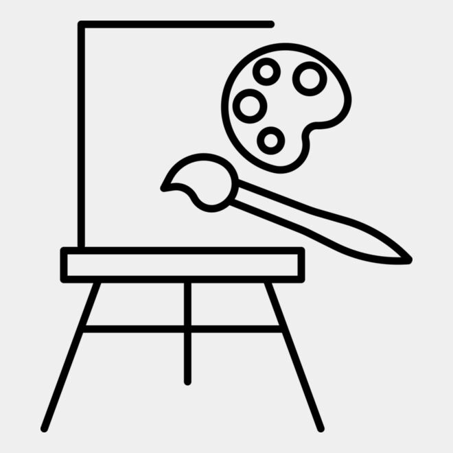 Art Tools and Studio Easel Thumbnail