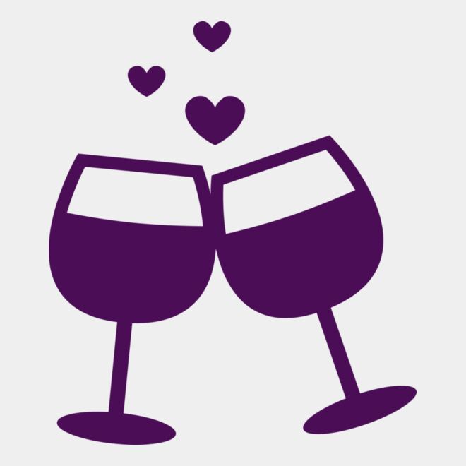 Valentines Wine Glass Thumbnail