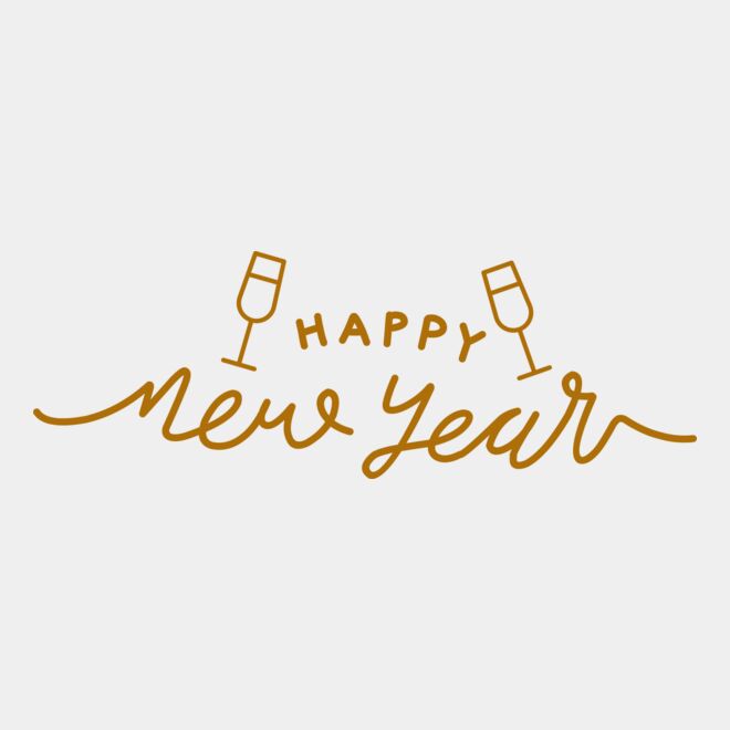 New Year and Wine Glass Thumbnail
