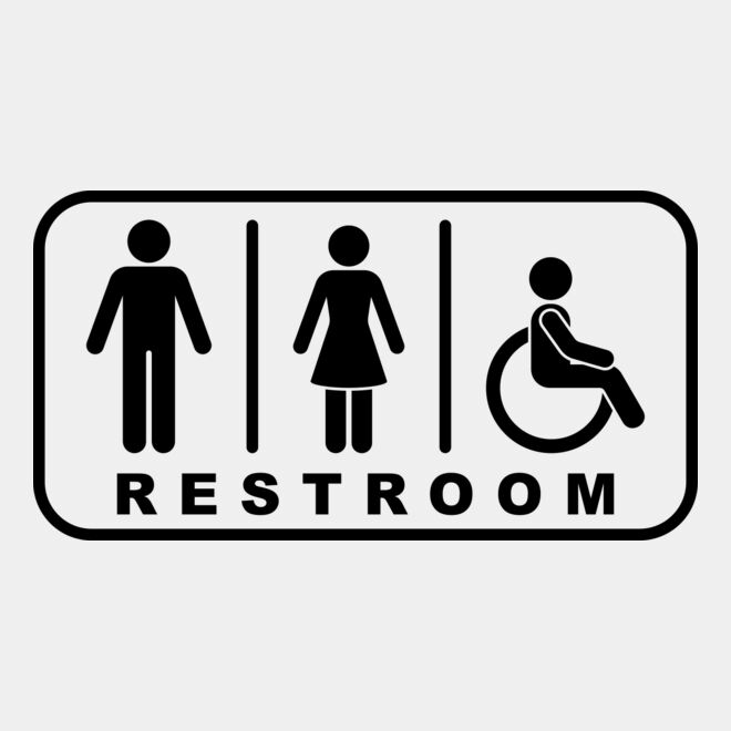 Restroom Public Sign Thumbnail