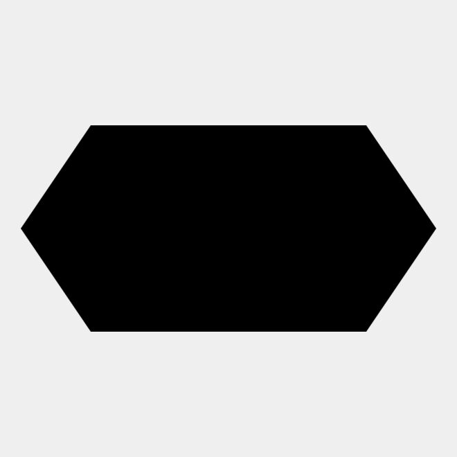 Horizontal Hexagon Label Thumbnail