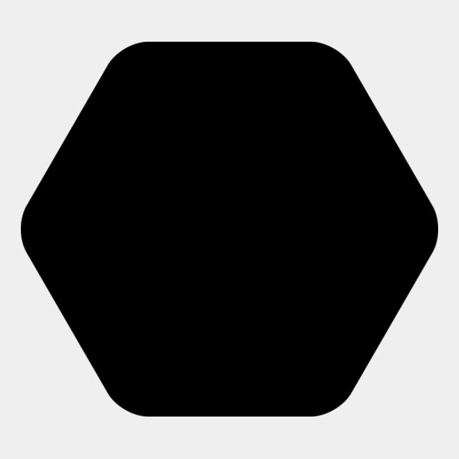 Rounded Hexagon Badge Thumbnail