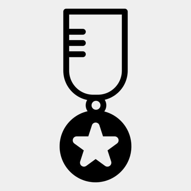Military Medal Outline Thumbnail