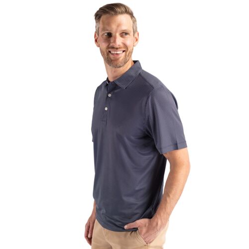 Cutter & Buck Pike Eco Symmetry Print Stretch Recycled Mens Big & Tall Polo Thumbnail