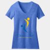 Women's Perfect Blend ® CVC V Neck Tee Thumbnail