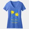 Women's Perfect Blend ® CVC V Neck Tee Thumbnail
