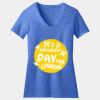Women's Perfect Blend ® CVC V Neck Tee Thumbnail