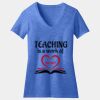 Women's Perfect Blend ® CVC V Neck Tee Thumbnail