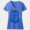 Women's Perfect Blend ® CVC V Neck Tee Thumbnail