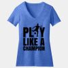Women's Perfect Blend ® CVC V Neck Tee Thumbnail