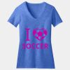 Women's Perfect Blend ® CVC V Neck Tee Thumbnail