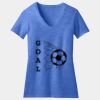 Women's Perfect Blend ® CVC V Neck Tee Thumbnail