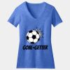 Women's Perfect Blend ® CVC V Neck Tee Thumbnail