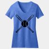Women's Perfect Blend ® CVC V Neck Tee Thumbnail
