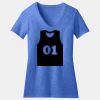 Women's Perfect Blend ® CVC V Neck Tee Thumbnail