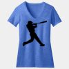 Women's Perfect Blend ® CVC V Neck Tee Thumbnail