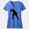 Women's Perfect Blend ® CVC V Neck Tee Thumbnail