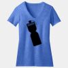 Women's Perfect Blend ® CVC V Neck Tee Thumbnail