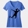 Women's Perfect Blend ® CVC V Neck Tee Thumbnail