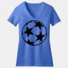 Women's Perfect Blend ® CVC V Neck Tee Thumbnail