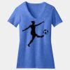 Women's Perfect Blend ® CVC V Neck Tee Thumbnail