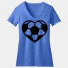 Women's Perfect Blend ® CVC V Neck Tee Thumbnail