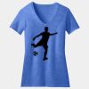 Women's Perfect Blend ® CVC V Neck Tee Thumbnail
