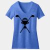 Women's Perfect Blend ® CVC V Neck Tee Thumbnail