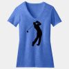 Women's Perfect Blend ® CVC V Neck Tee Thumbnail