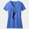 Women's Perfect Blend ® CVC V Neck Tee Thumbnail
