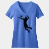 Women's Perfect Blend ® CVC V Neck Tee Thumbnail