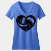 Women's Perfect Blend ® CVC V Neck Tee Thumbnail
