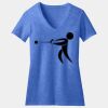 Women's Perfect Blend ® CVC V Neck Tee Thumbnail