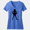 Women's Perfect Blend ® CVC V Neck Tee Thumbnail