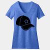 Women's Perfect Blend ® CVC V Neck Tee Thumbnail