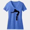 Women's Perfect Blend ® CVC V Neck Tee Thumbnail