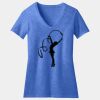Women's Perfect Blend ® CVC V Neck Tee Thumbnail