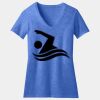 Women's Perfect Blend ® CVC V Neck Tee Thumbnail