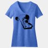 Women's Perfect Blend ® CVC V Neck Tee Thumbnail