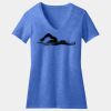 Women's Perfect Blend ® CVC V Neck Tee Thumbnail