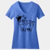 Women's Perfect Blend ® CVC V Neck Tee Thumbnail