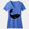 Women's Perfect Blend ® CVC V Neck Tee Thumbnail