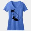 Women's Perfect Blend ® CVC V Neck Tee Thumbnail