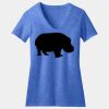 Women's Perfect Blend ® CVC V Neck Tee Thumbnail